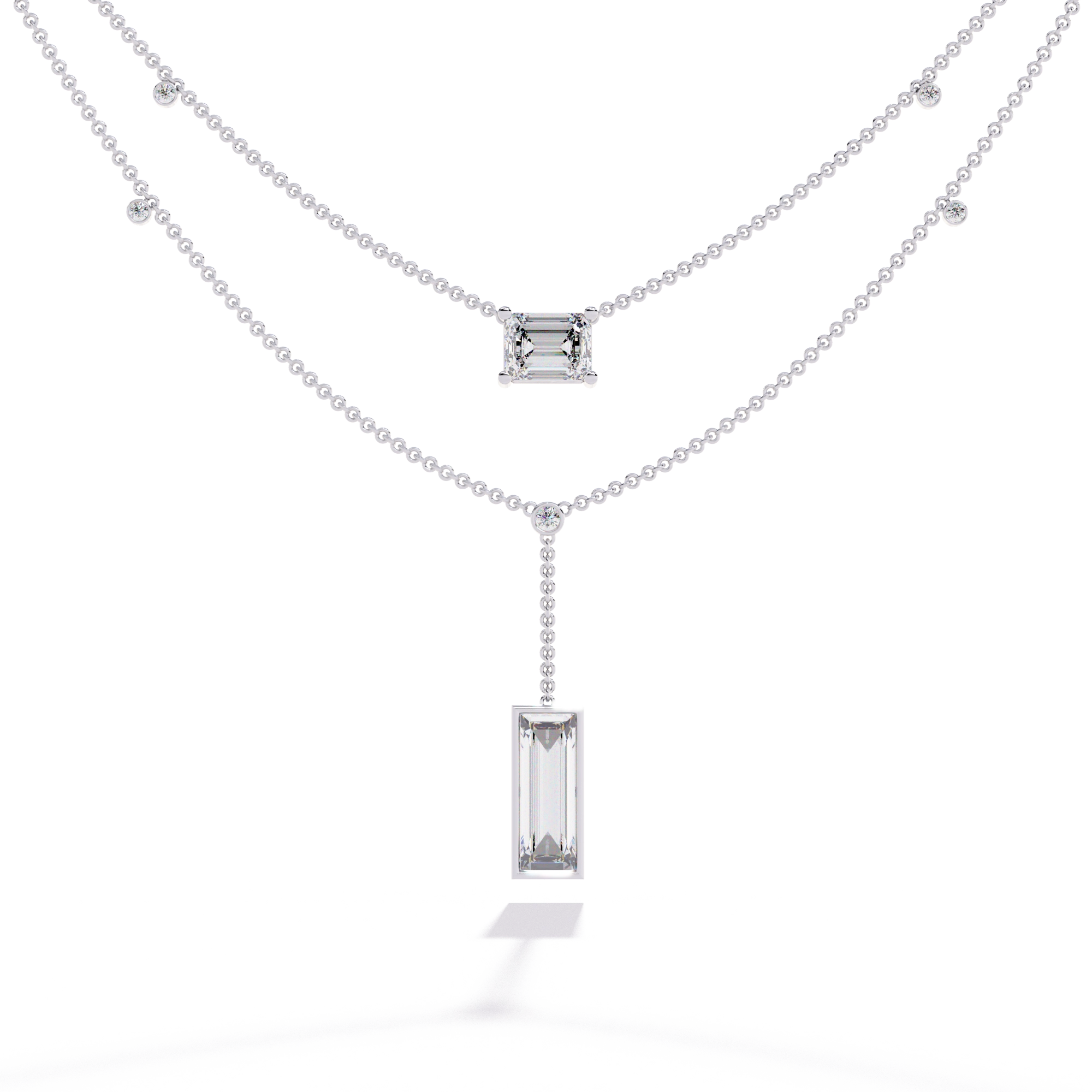 Geometric Layered Necklace