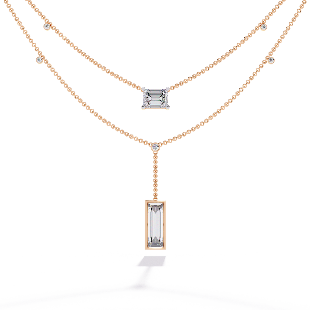 Geometric Layered Necklace