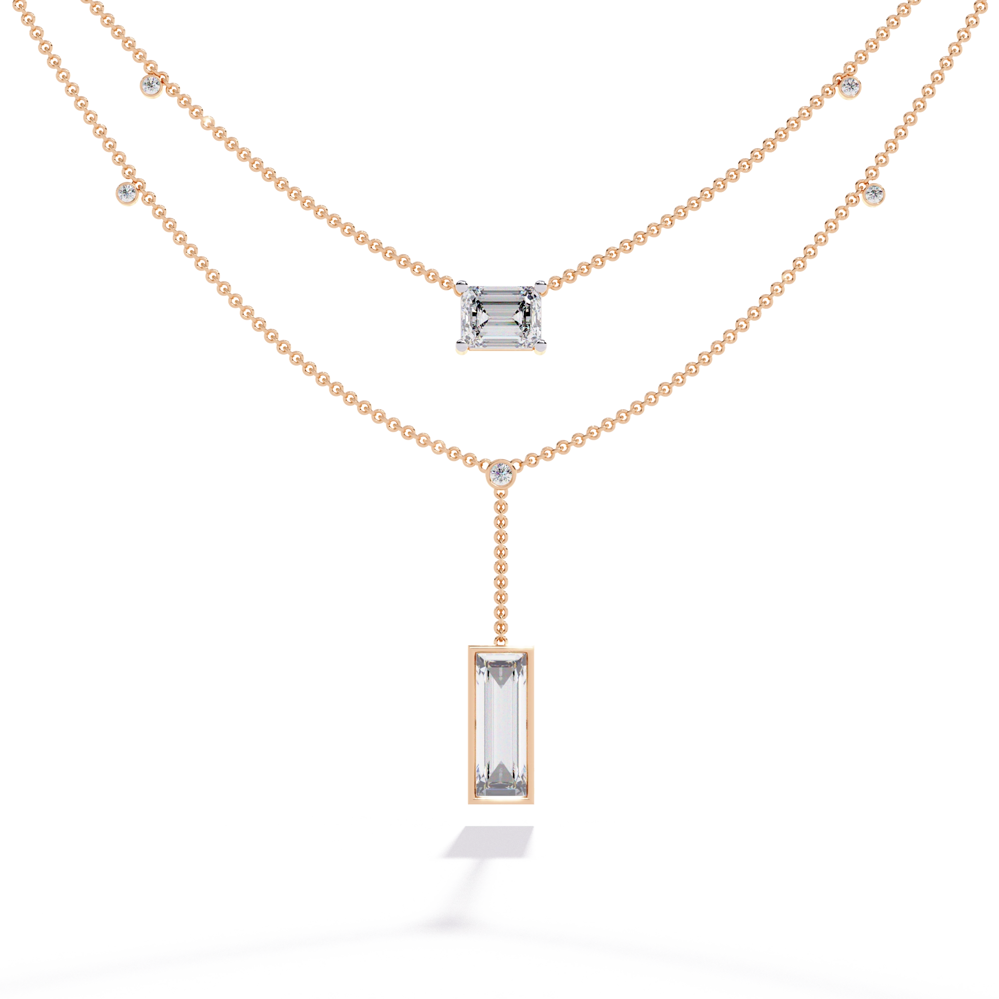 Geometric Layered Necklace