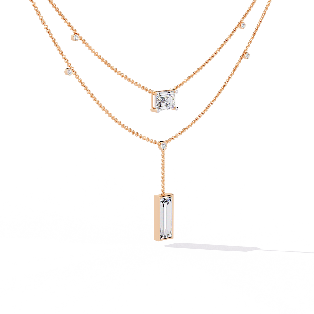 Geometric Layered Necklace