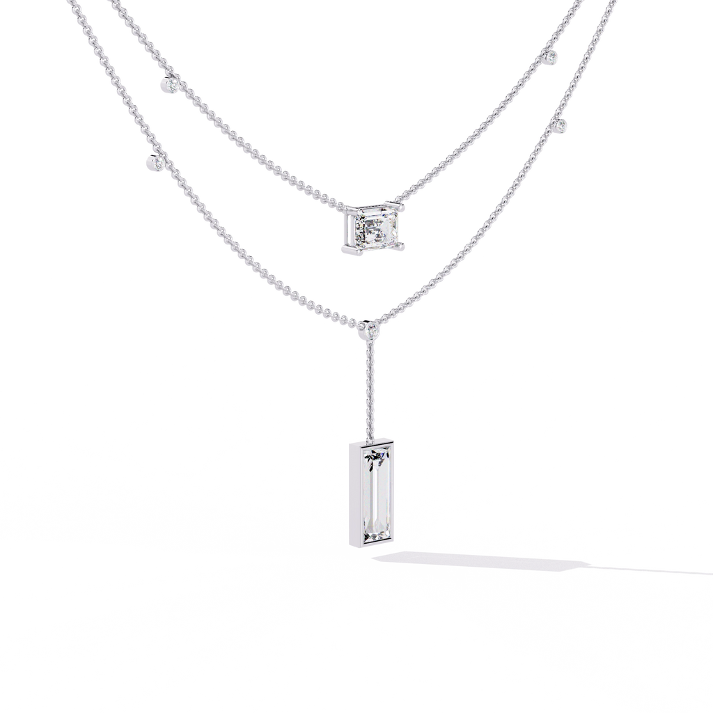 Geometric Layered Necklace