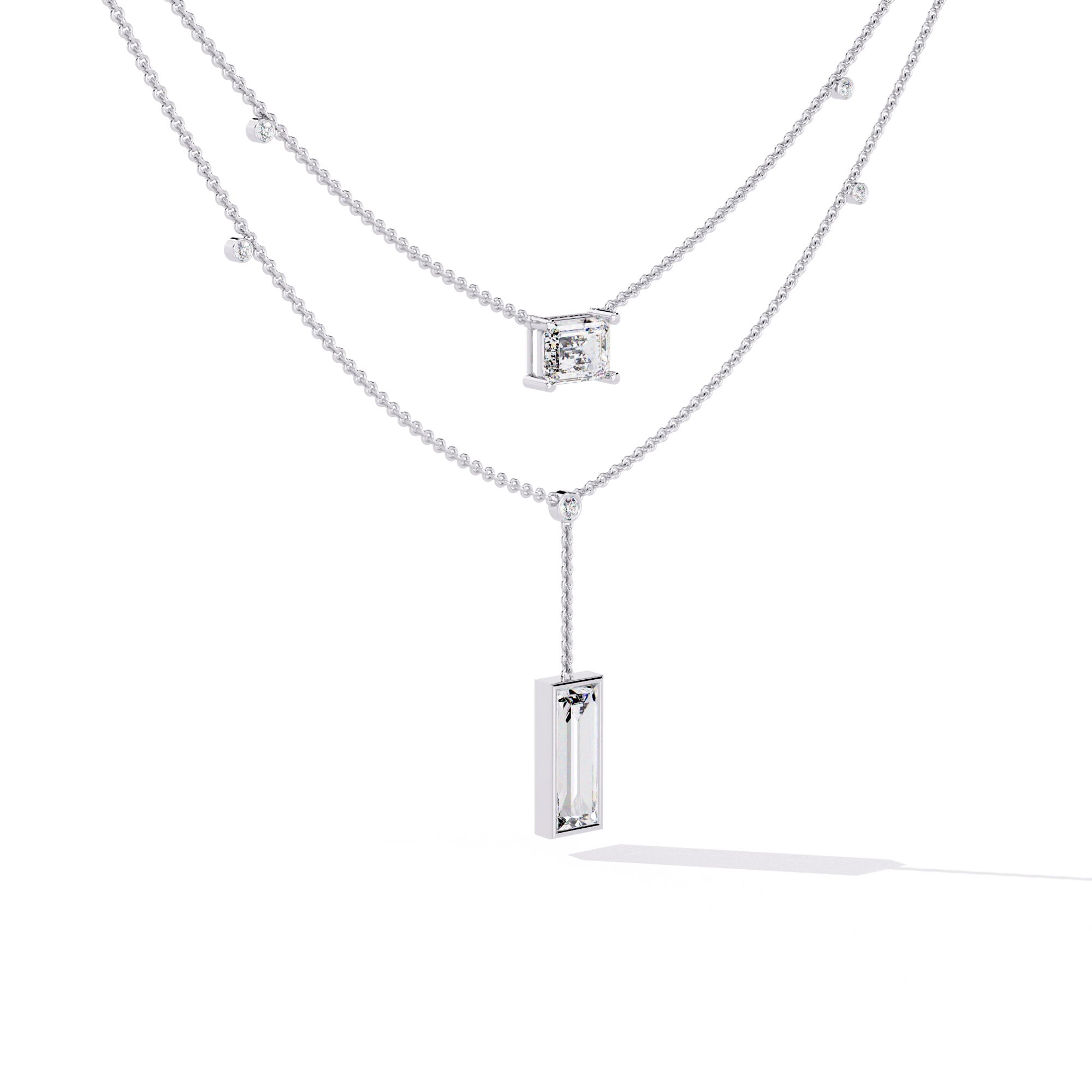 Geometric Layered Necklace