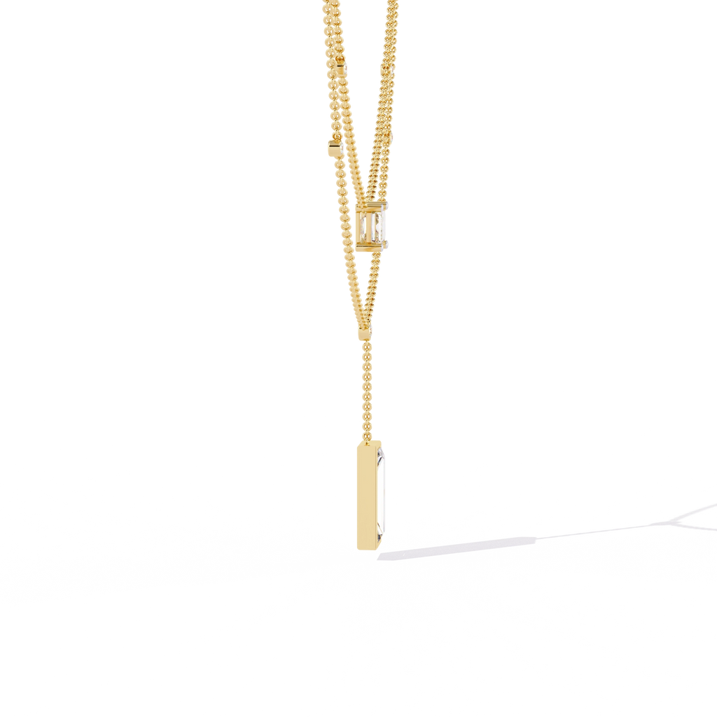 Geometric Layered Necklace