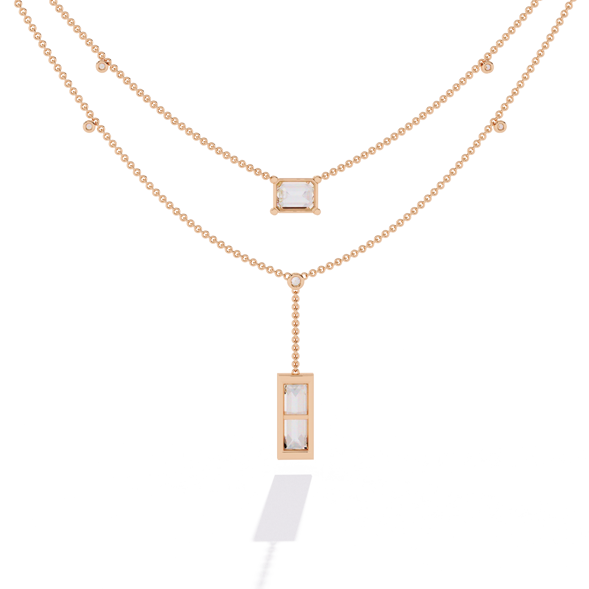 Geometric Layered Necklace