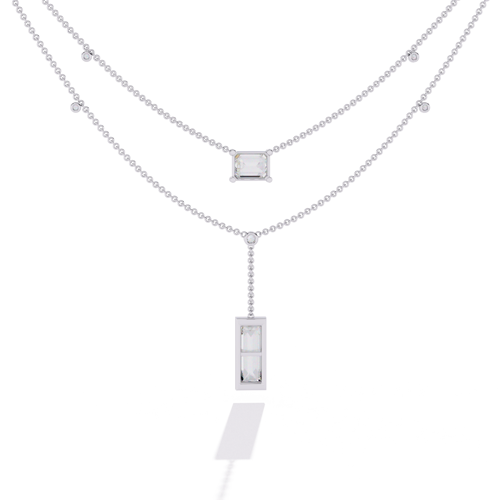 Geometric Layered Necklace