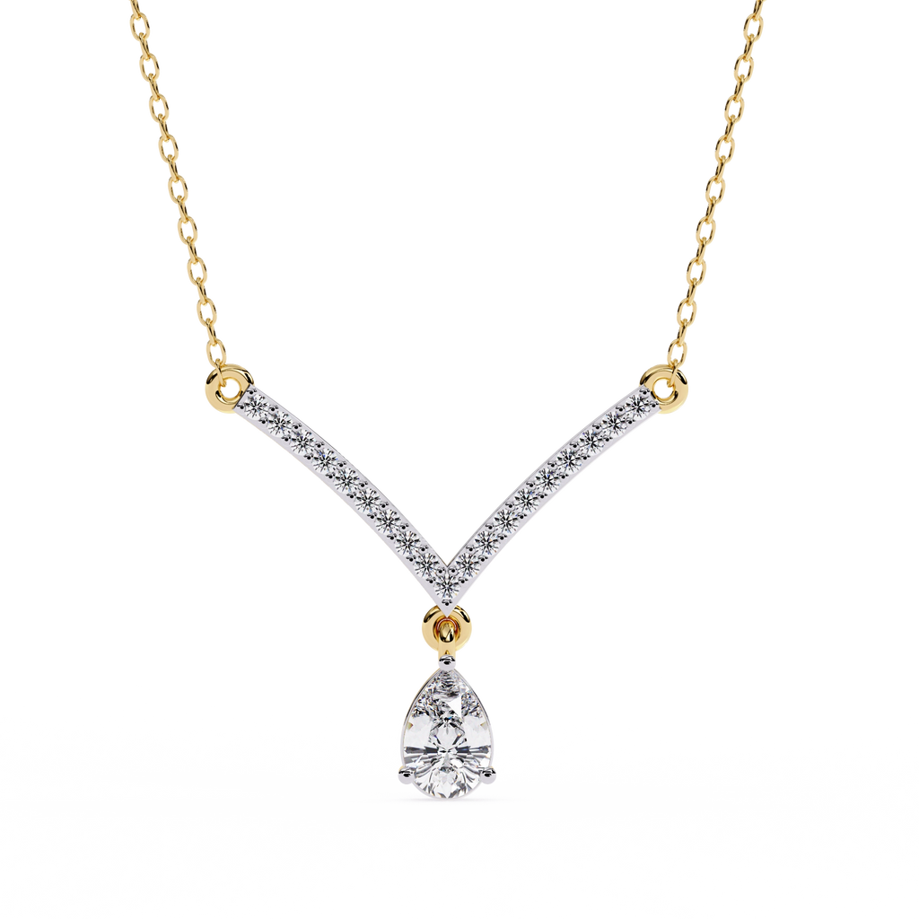 V-Shaped Diamond Necklace