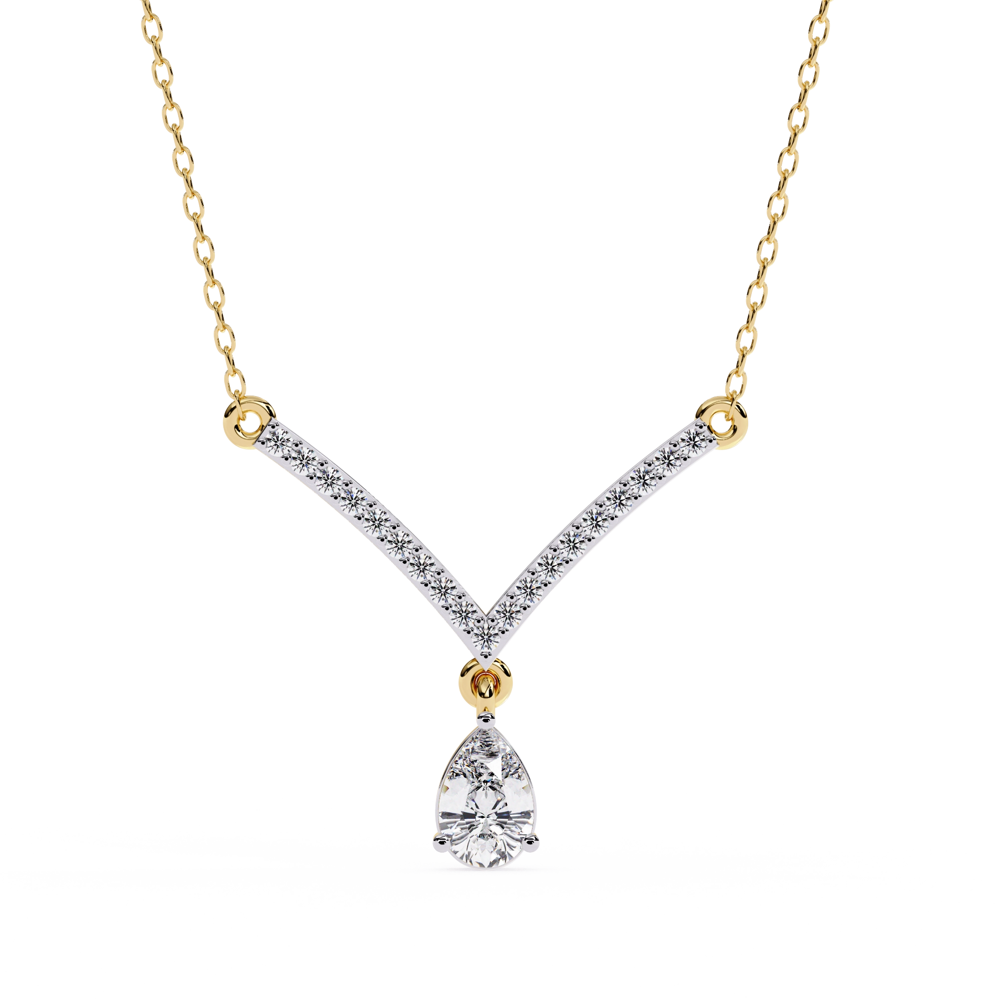 V-Shaped Diamond Necklace