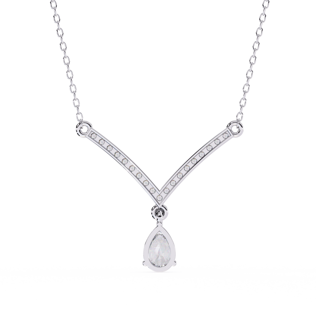 V-Shaped Diamond Necklace