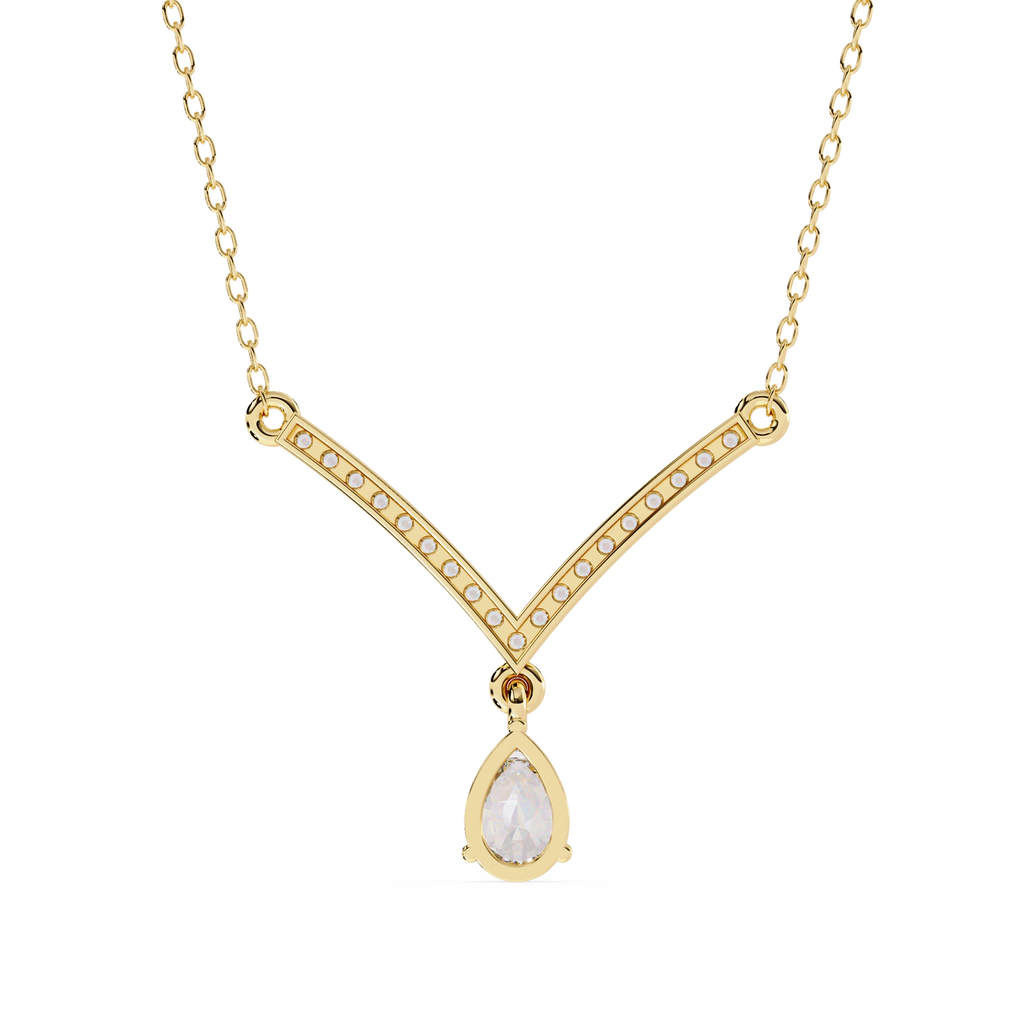 V-Shaped Diamond Necklace