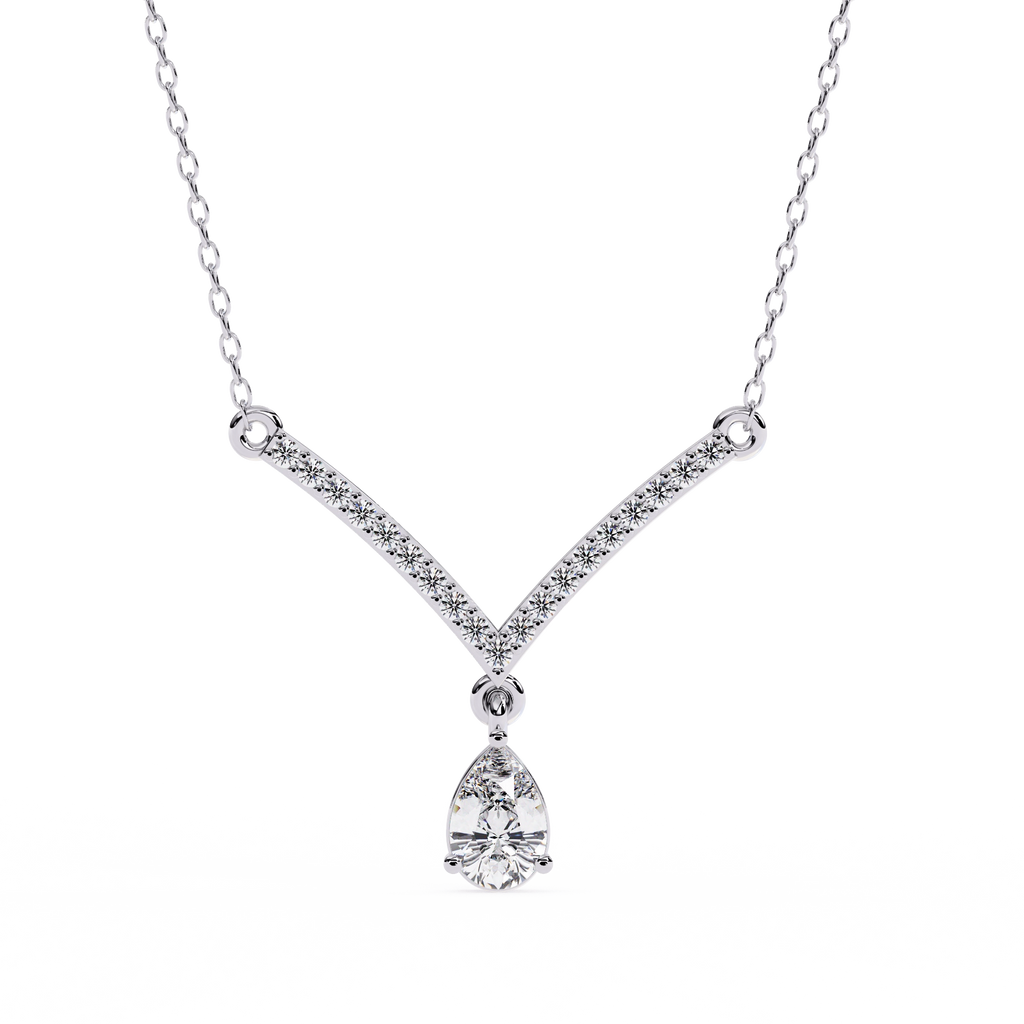 V-Shaped Diamond Necklace