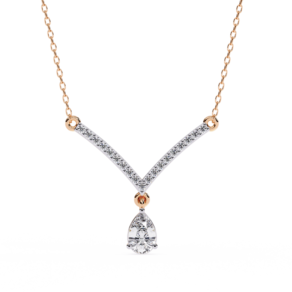 V-Shaped Diamond Necklace