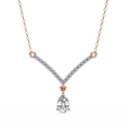 V-Shaped Diamond Necklace
