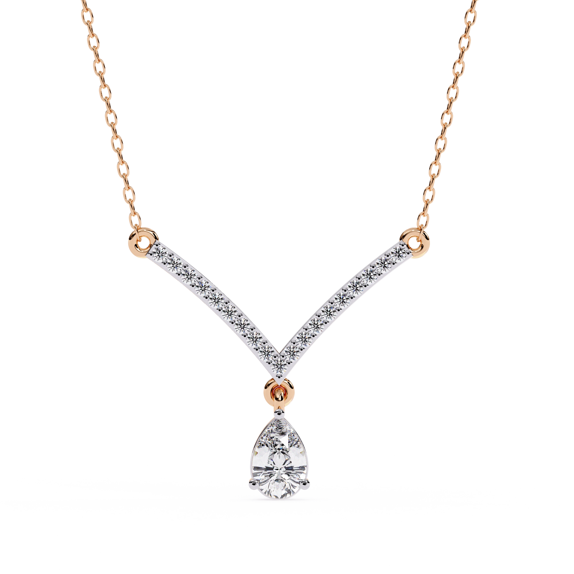 V-Shaped Diamond Necklace