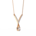 V-Shaped Diamond Necklace