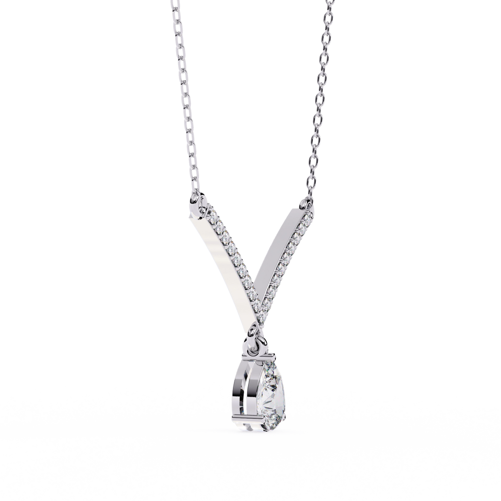 V-Shaped Diamond Necklace
