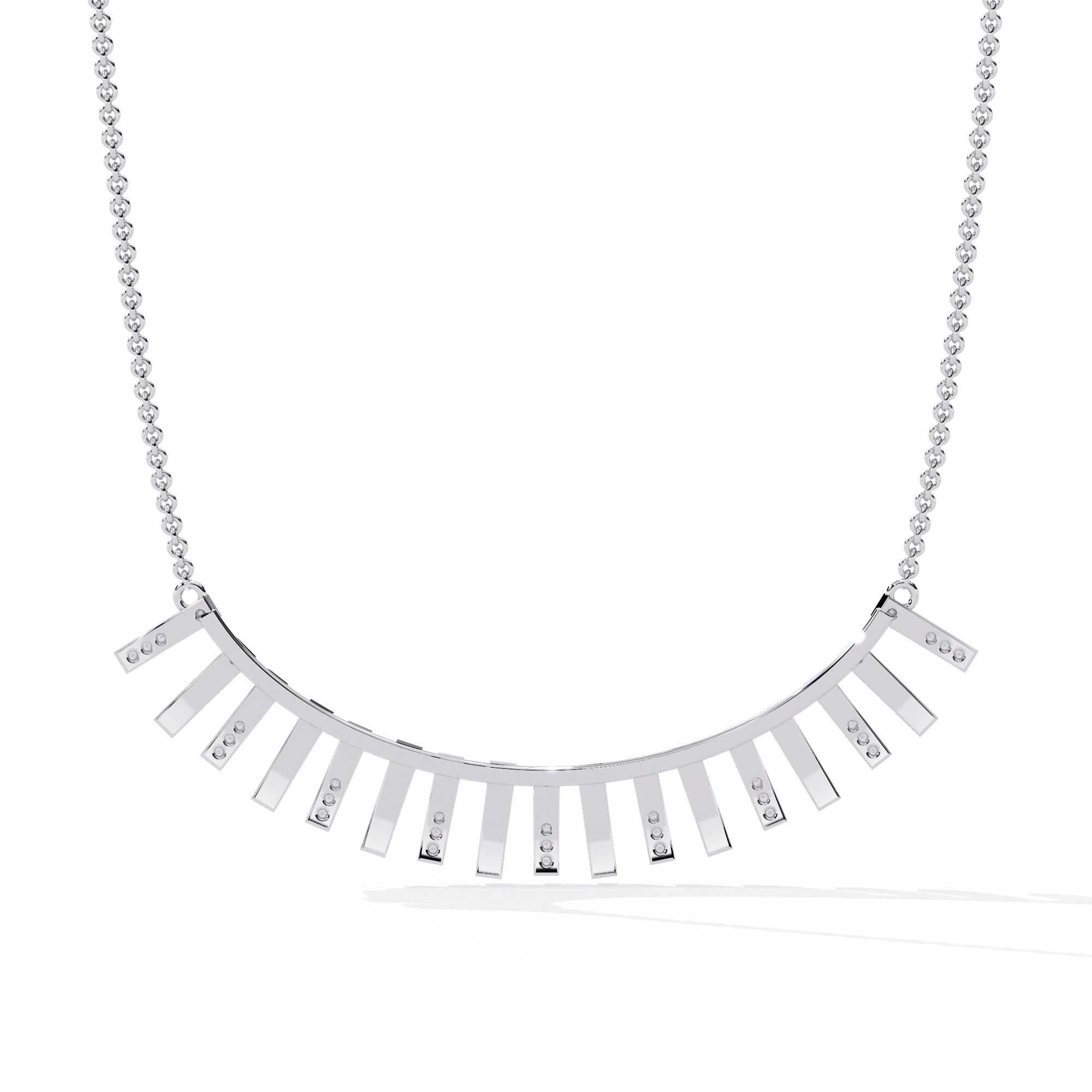 Bar Fringe Necklace