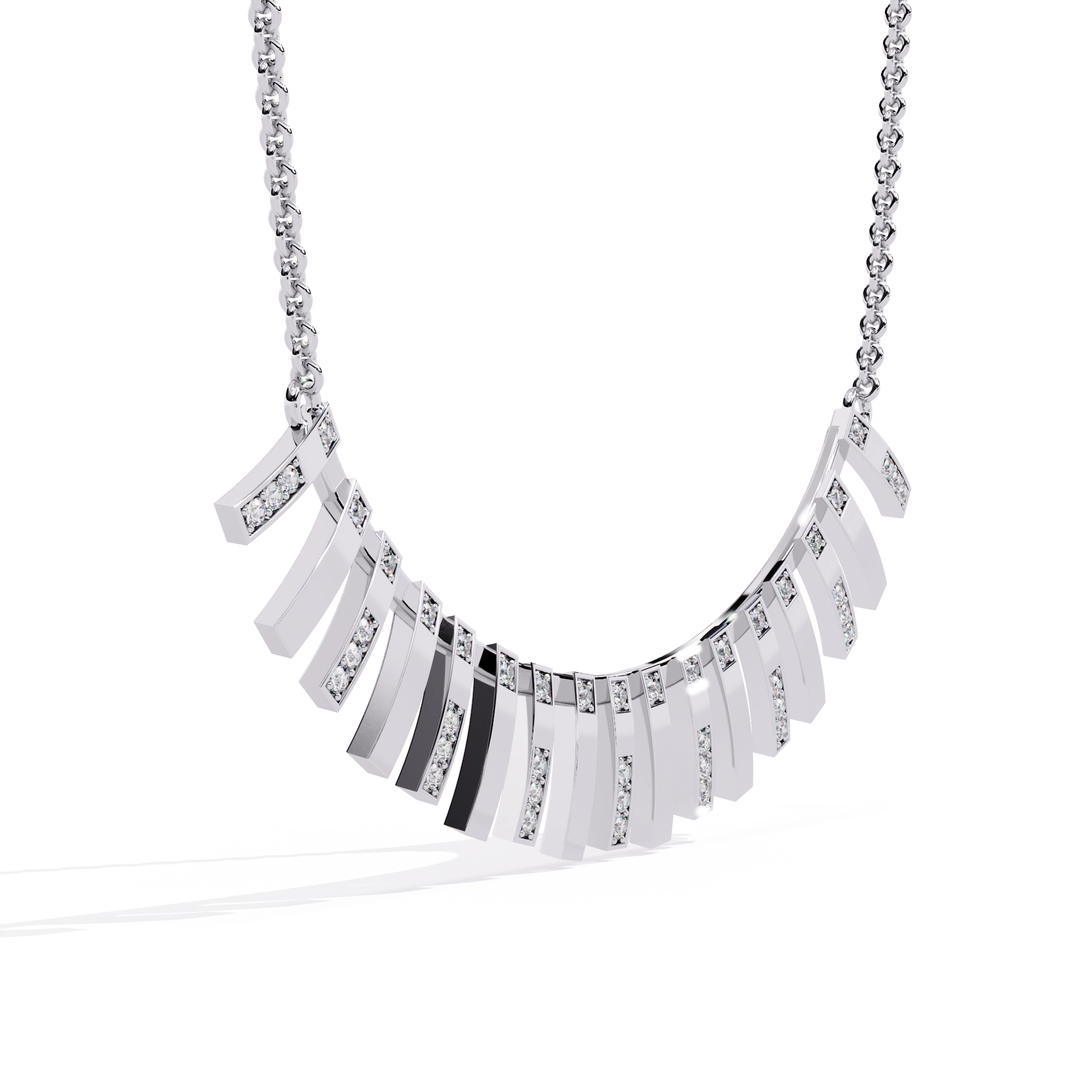 Bar Fringe Necklace