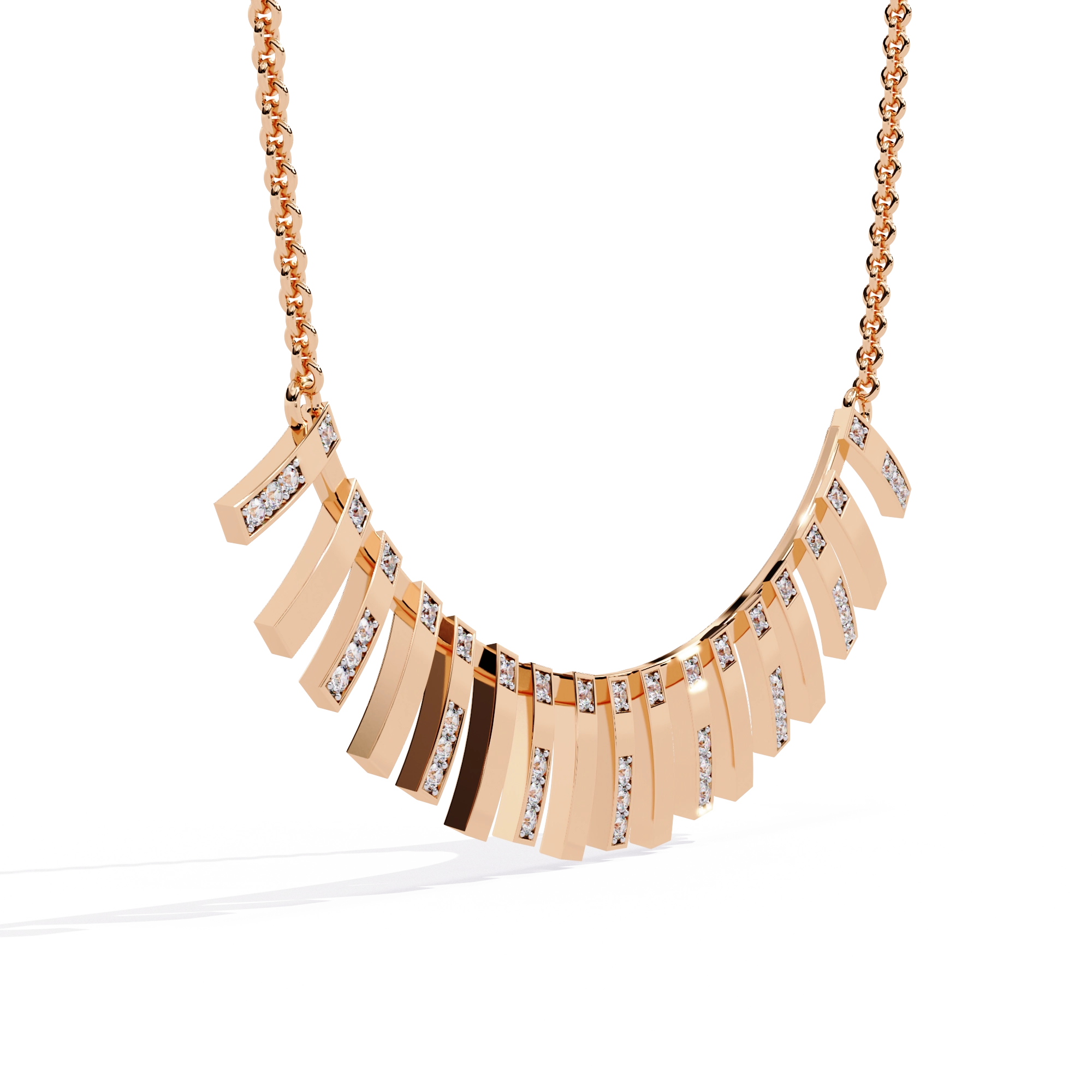 Bar Fringe Necklace
