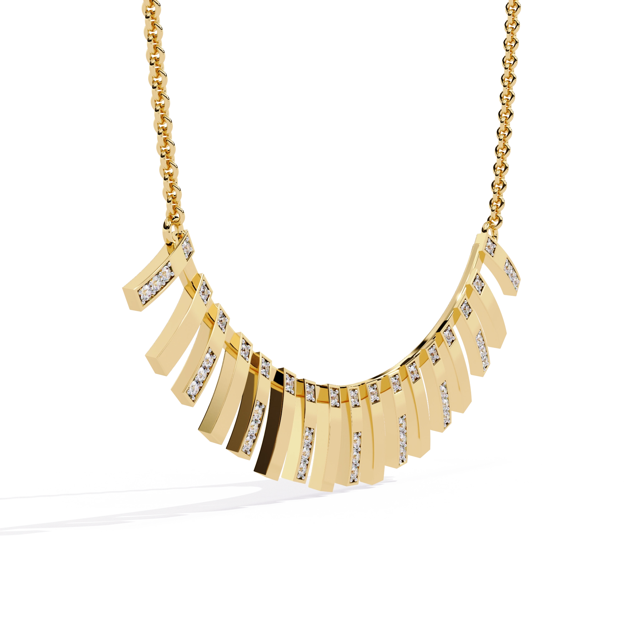 Bar Fringe Necklace