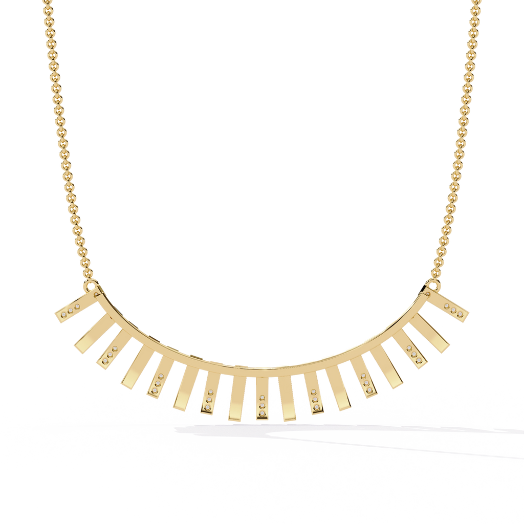 Bar Fringe Necklace