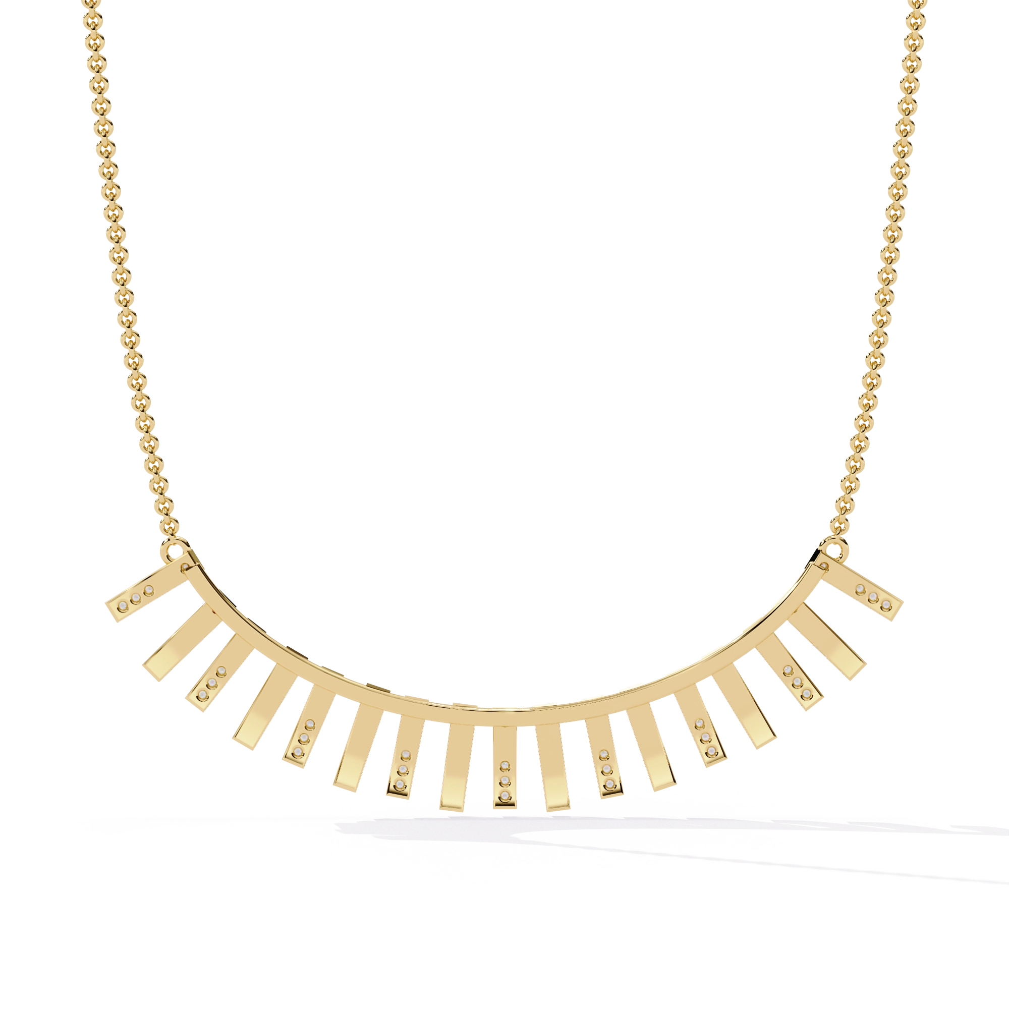 Bar Fringe Necklace