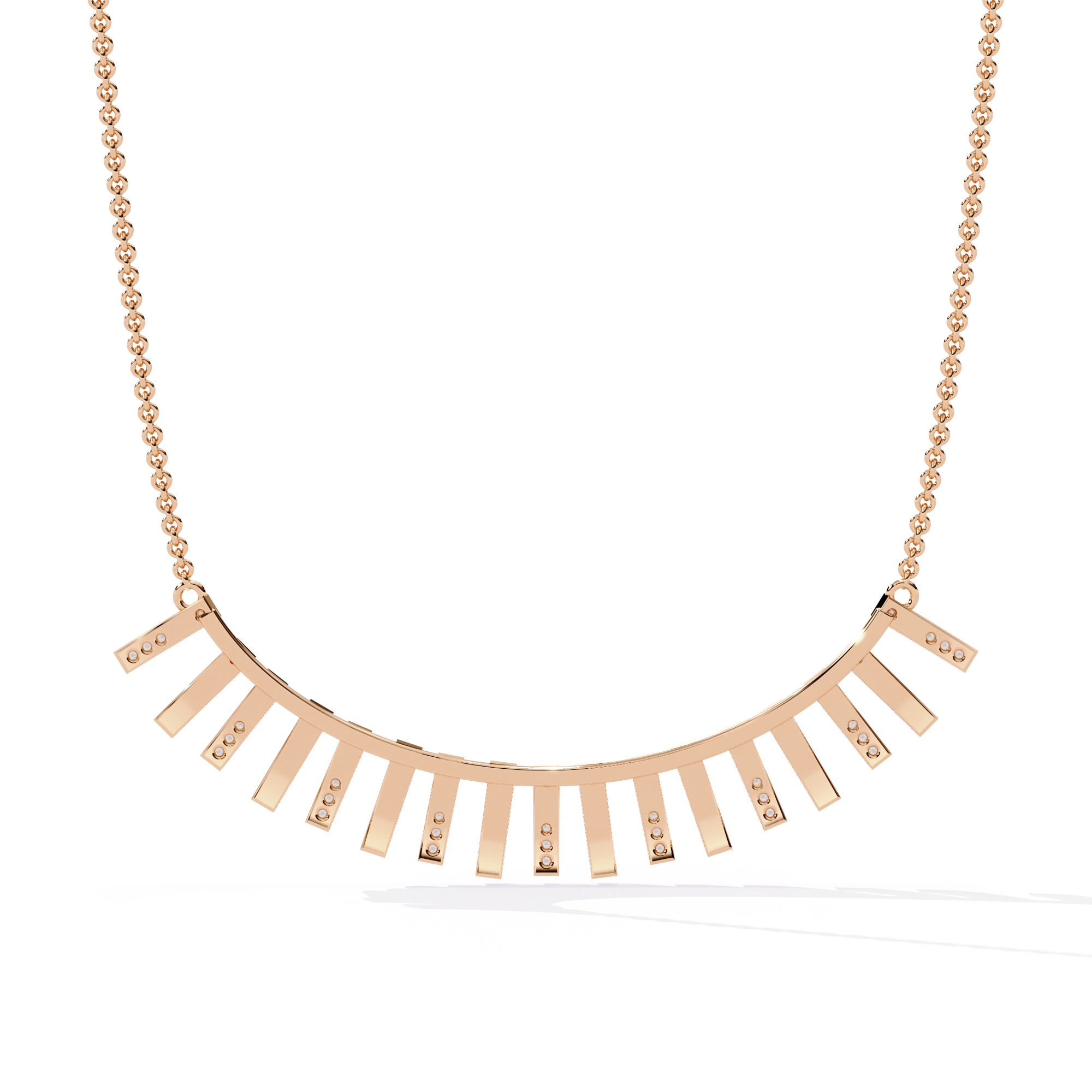 Bar Fringe Necklace