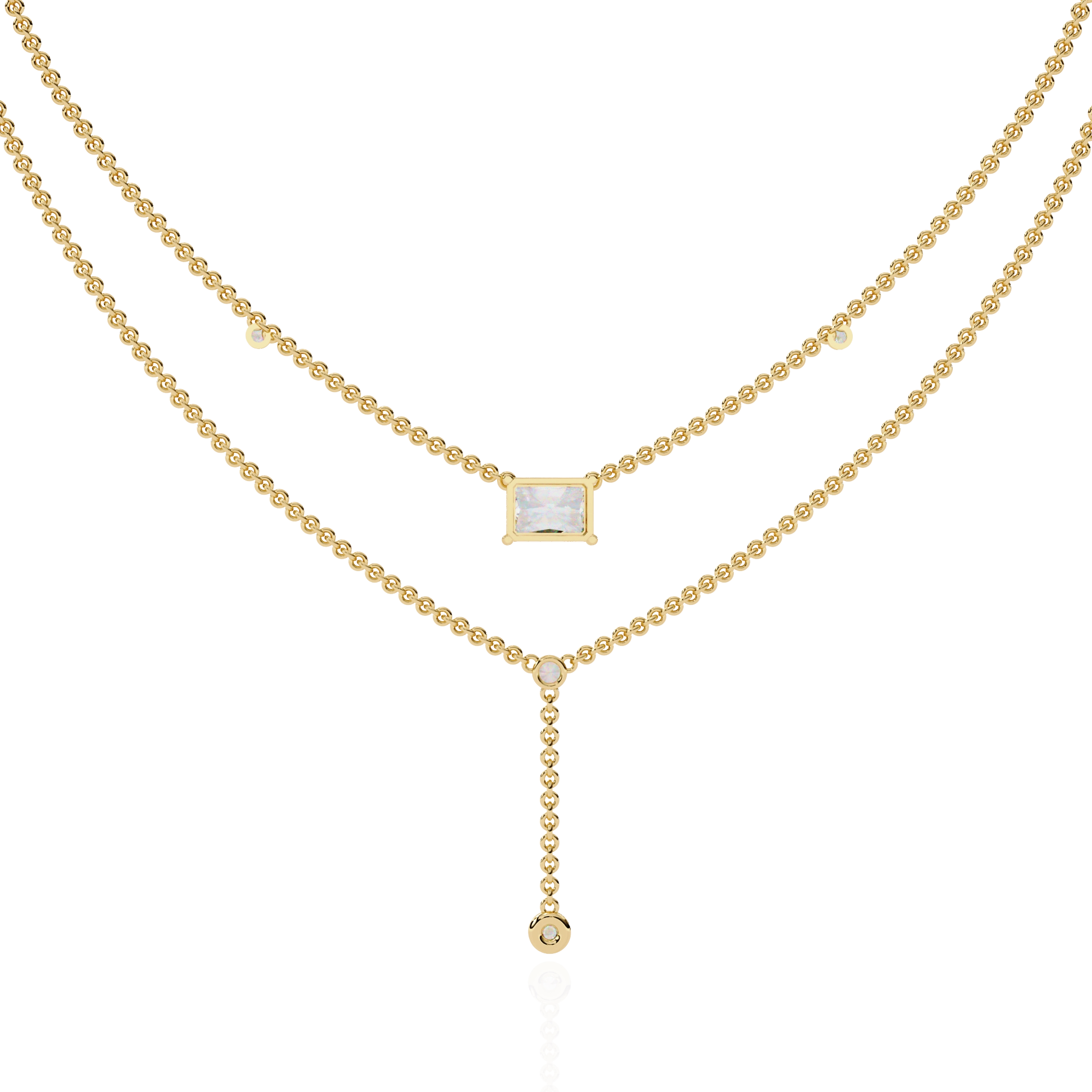 Layered Y Necklace
