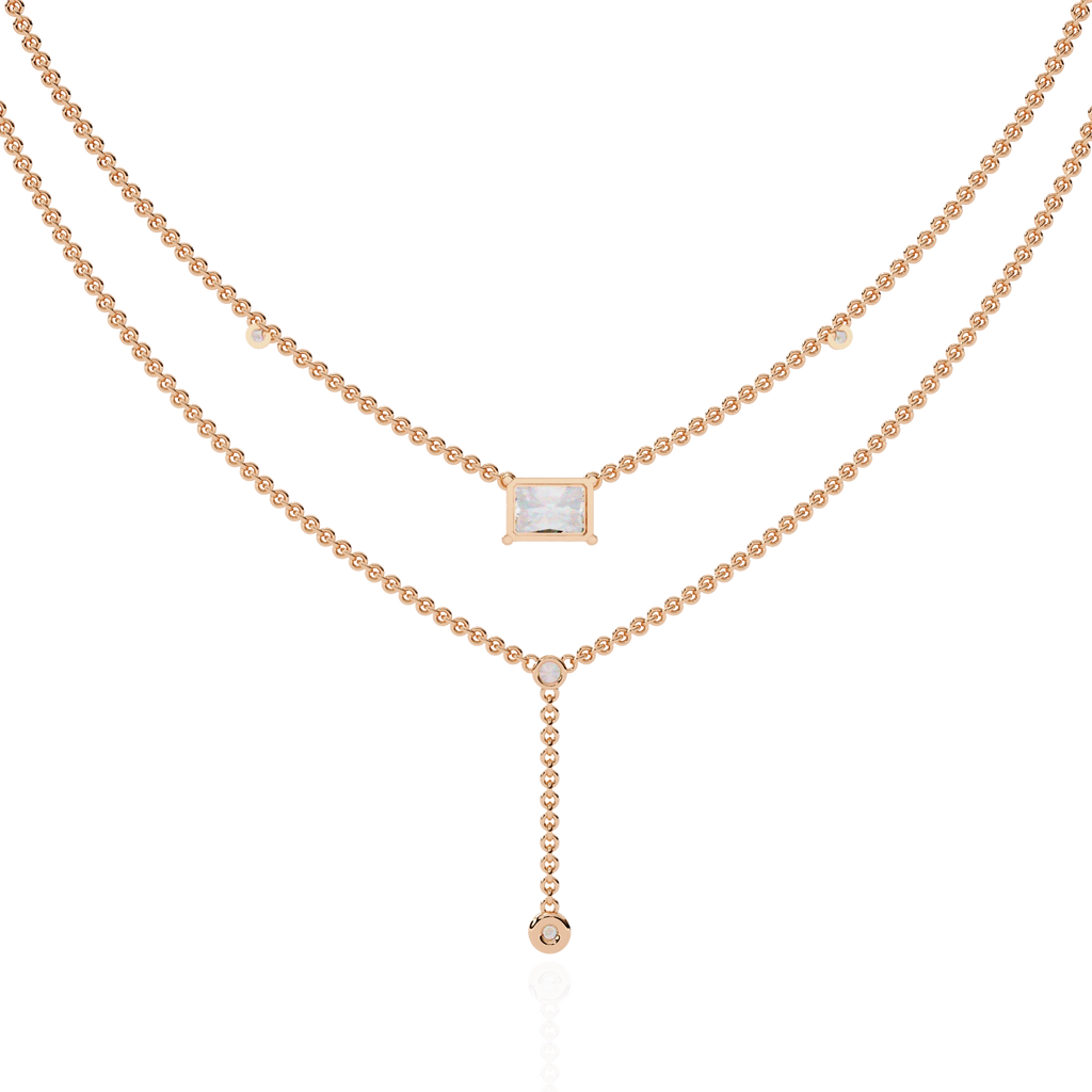 Layered Y Necklace