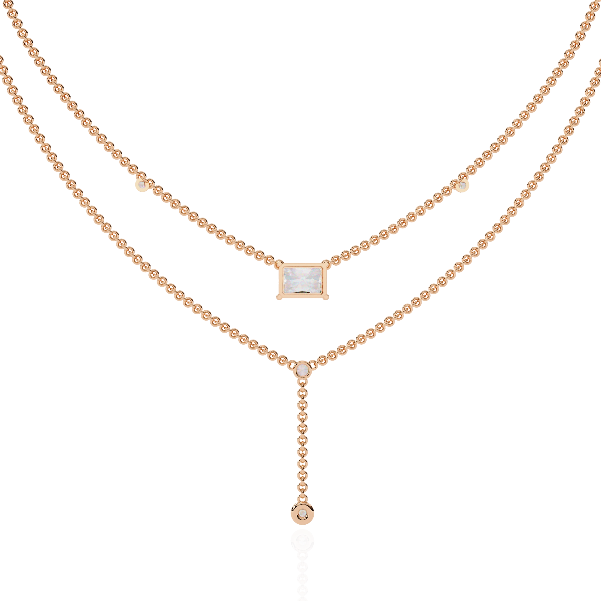 Layered Y Necklace
