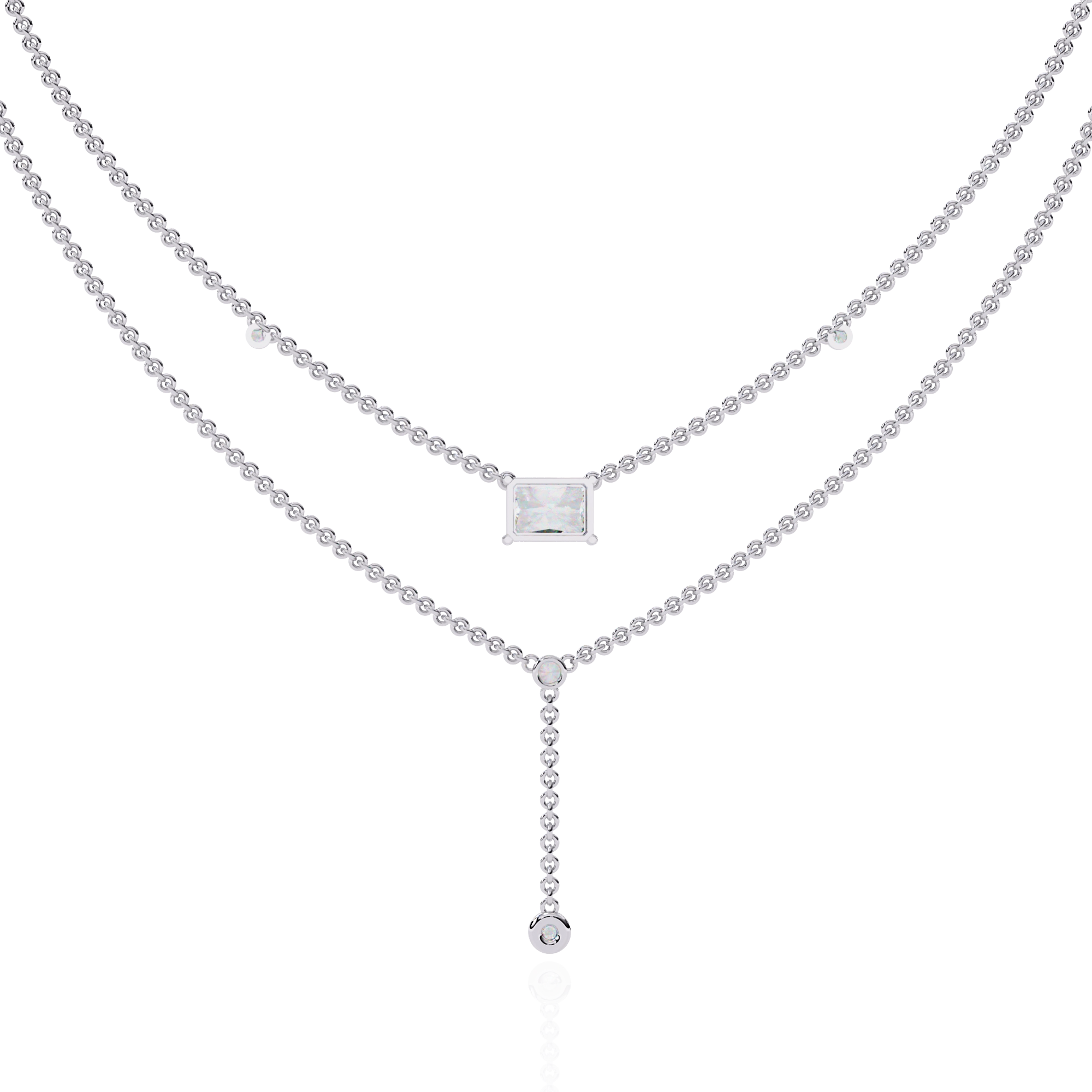 Layered Y Necklace