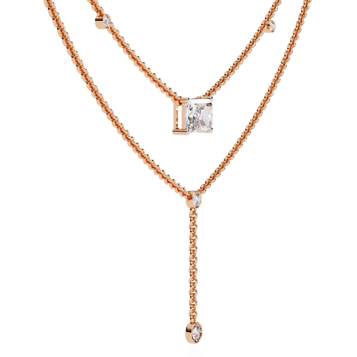 Layered Y Necklace