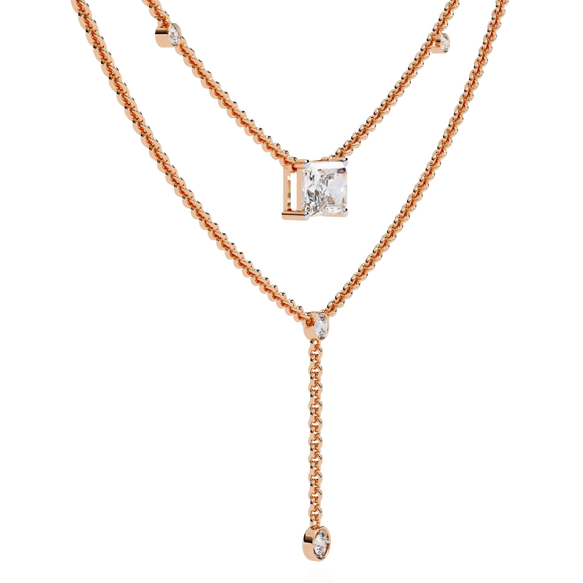Layered Y Necklace