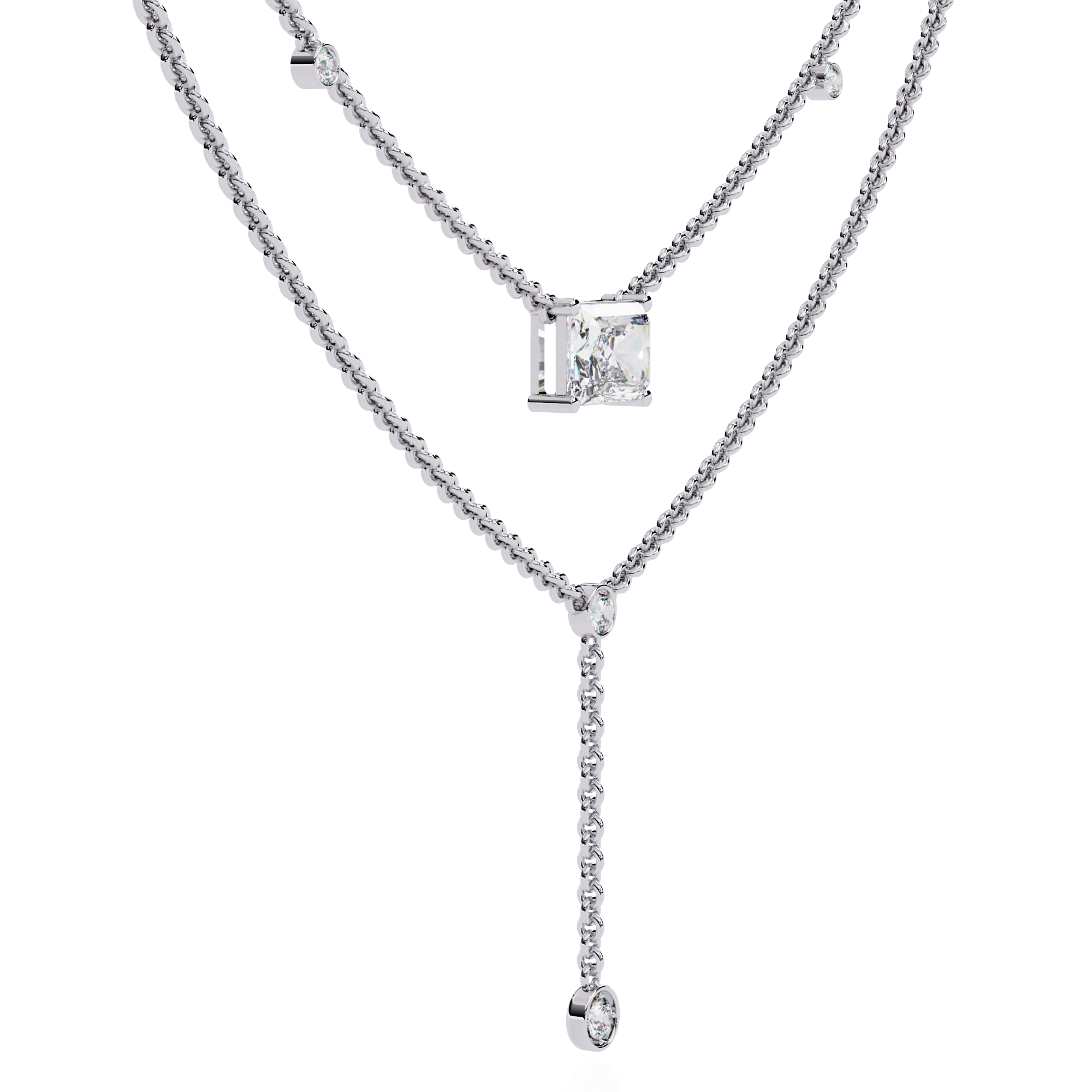 Layered Y Necklace