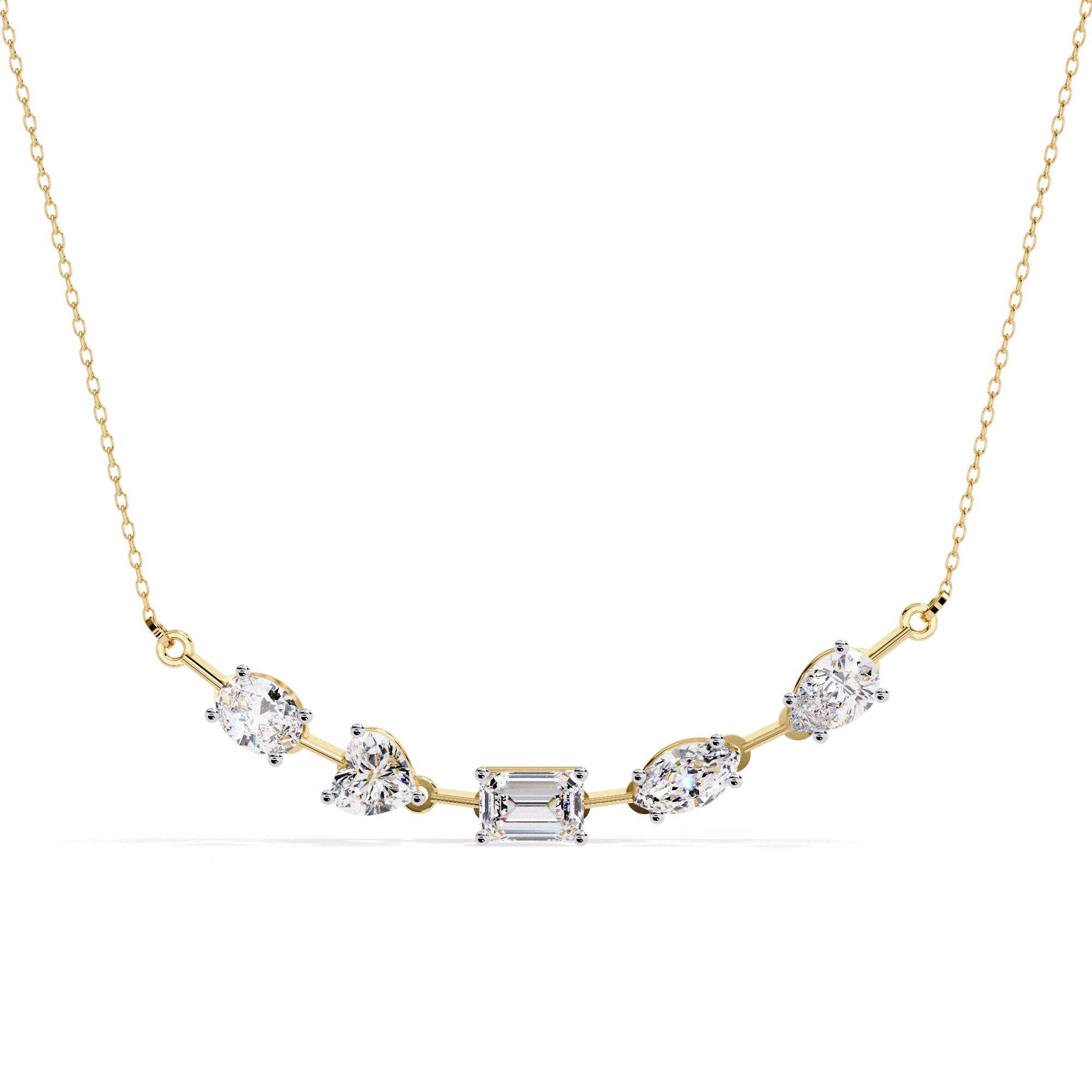 Diamond Station Necklace