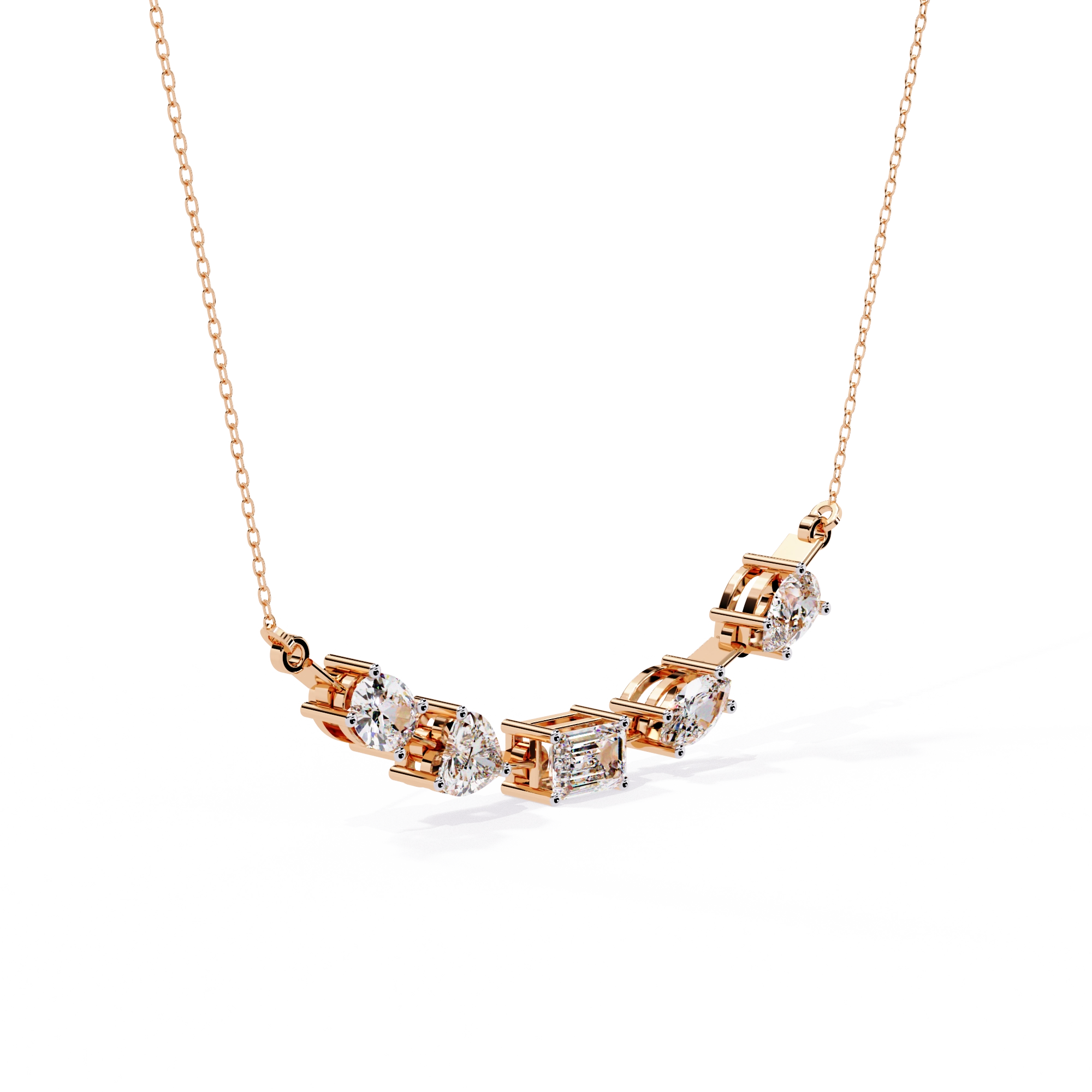 Diamond Station Necklace