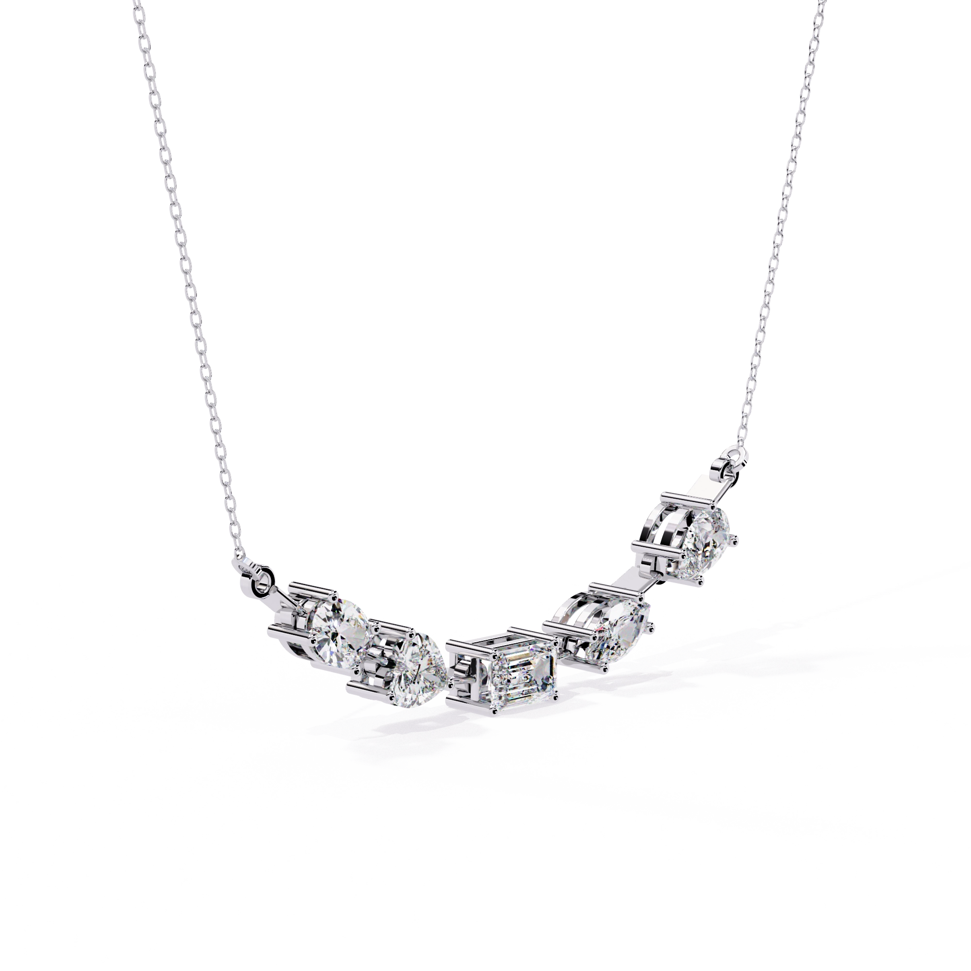 Diamond Station Necklace
