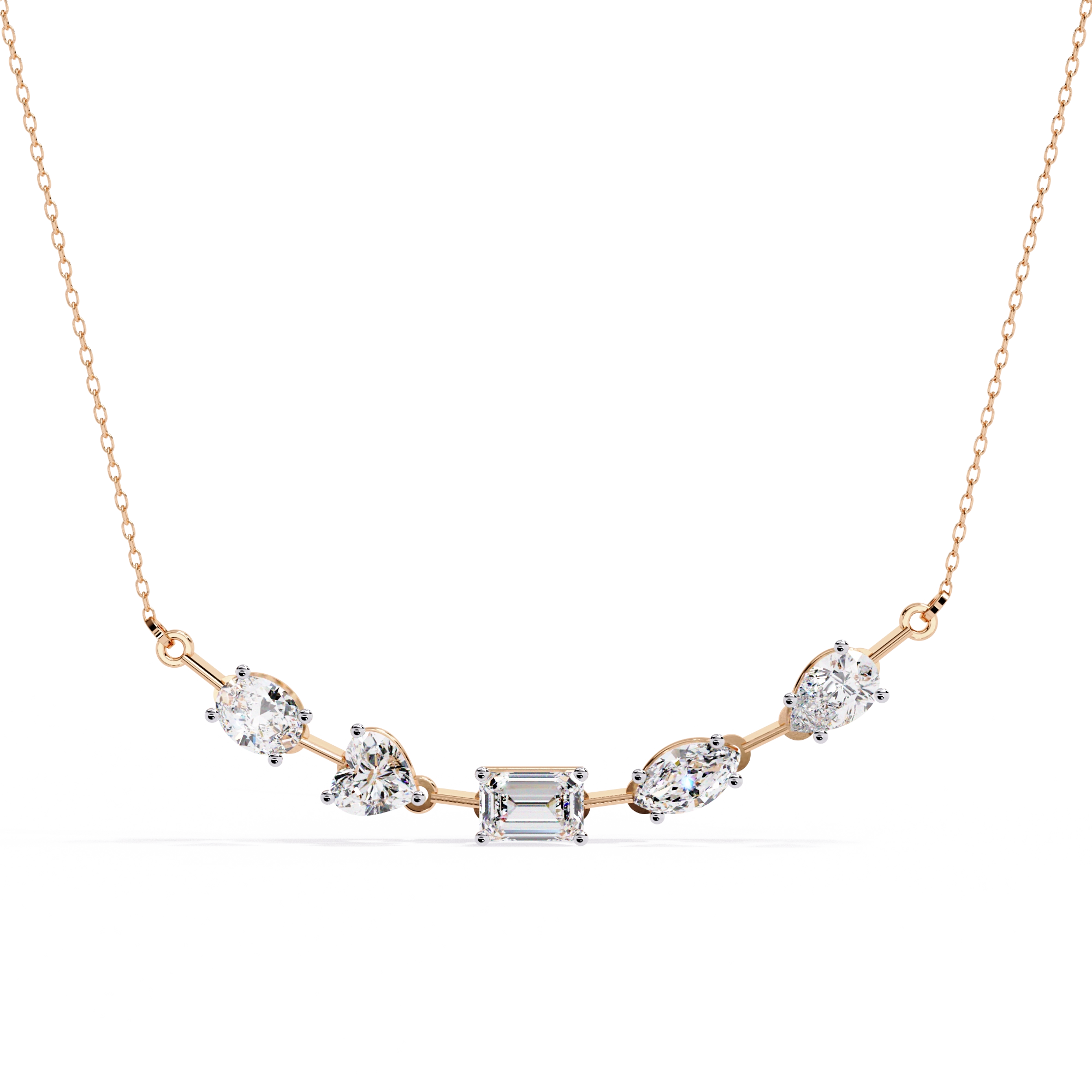 Diamond Station Necklace