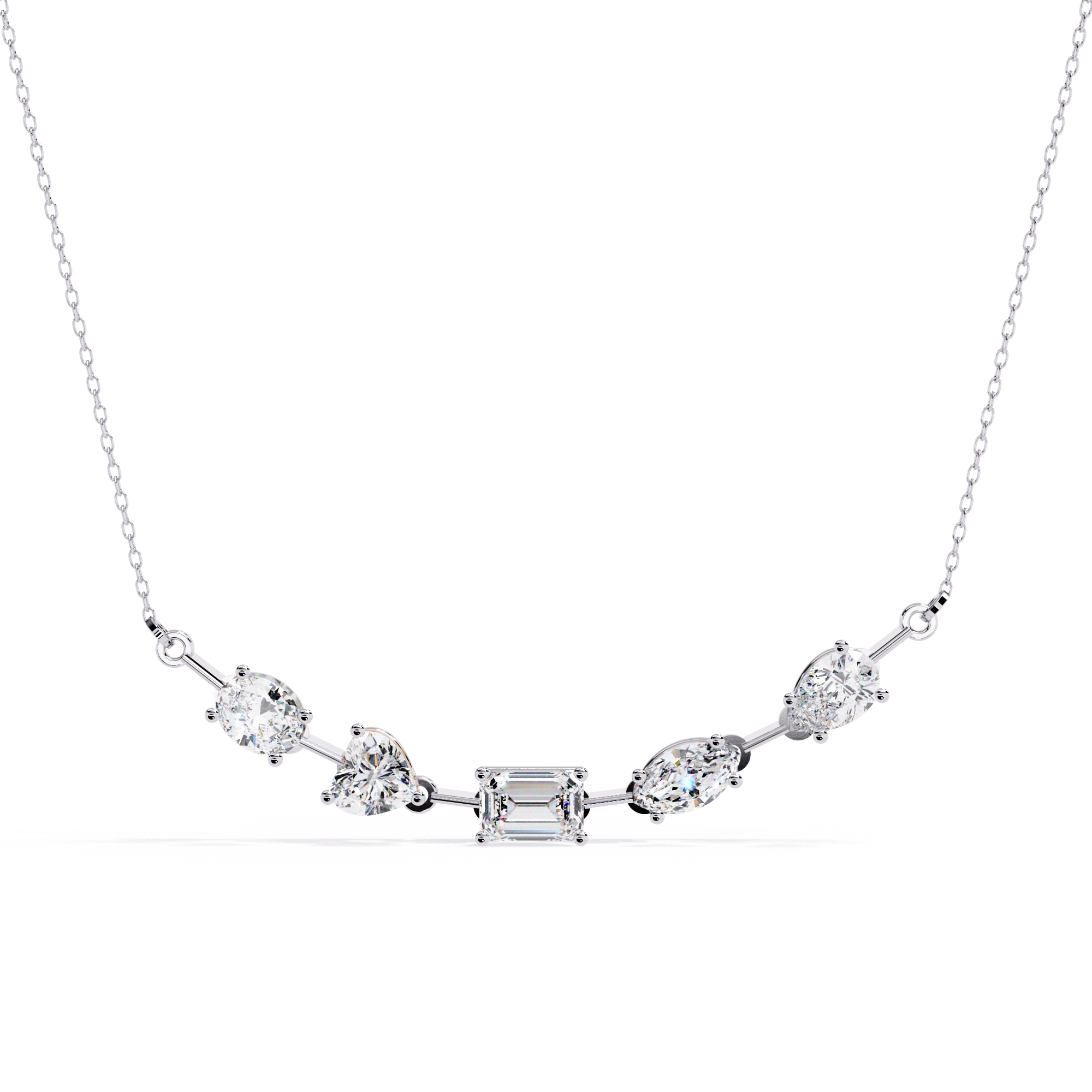 Diamond Station Necklace