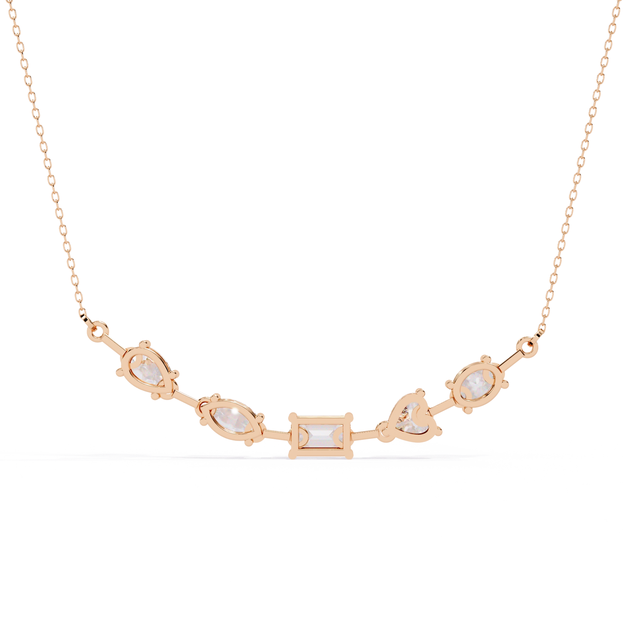 Diamond Station Necklace
