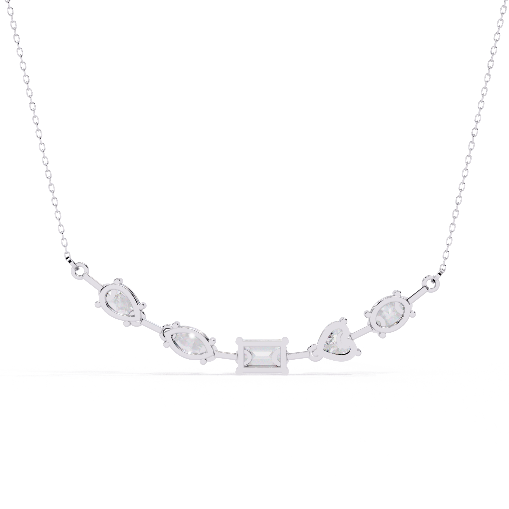 Diamond Station Necklace
