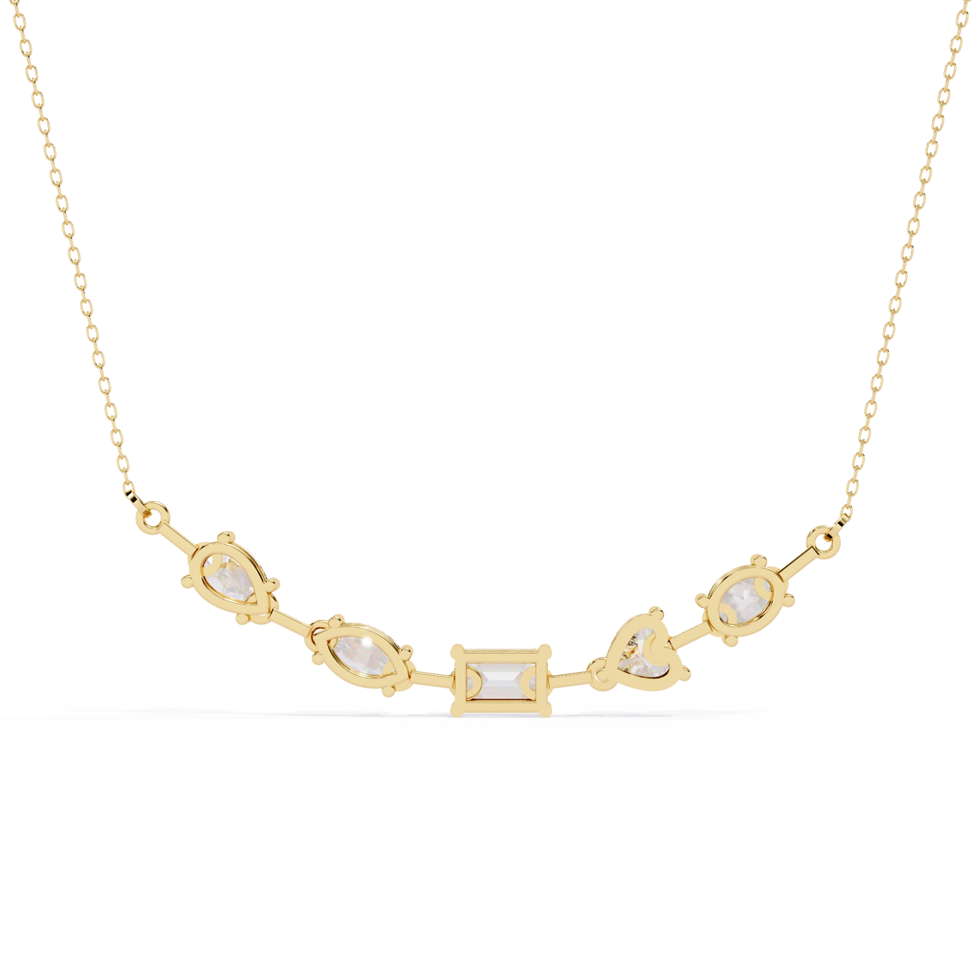 Diamond Station Necklace