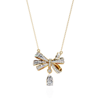 Bow Drop Necklace