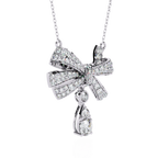 Bow Drop Necklace