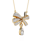 Bow Drop Necklace