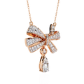 Bow Drop Necklace