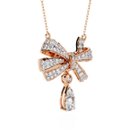 Bow Drop Necklace