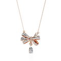 Bow Drop Necklace