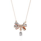 Bow Drop Necklace