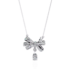 Bow Drop Necklace