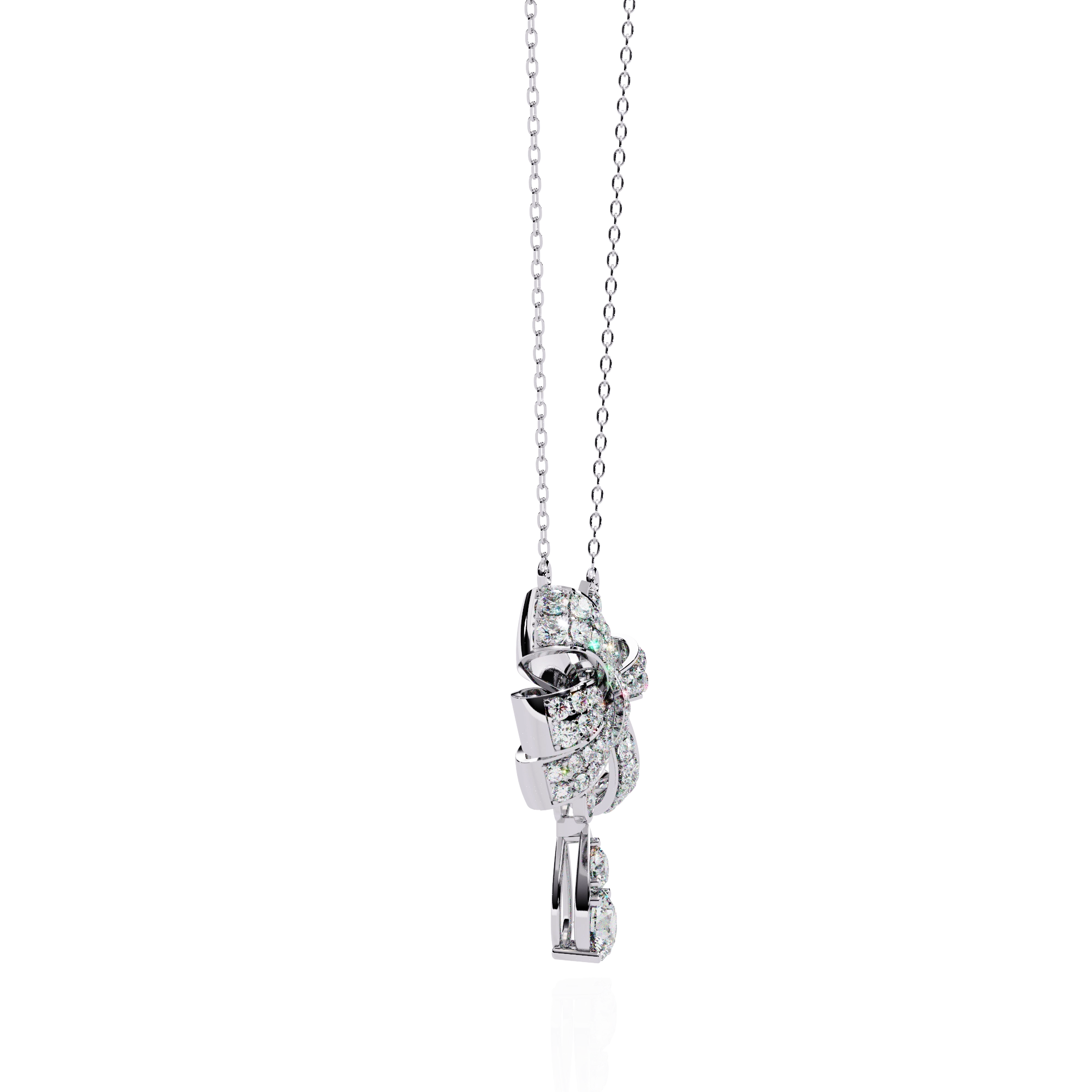 Bow Drop Necklace